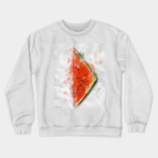 Triangle Watermelon Painted in a Contemporary Style Crewneck Sweatshirt